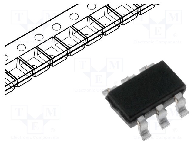 Transistor: N-MOSFET; unipolar; 100V; 2A; 2W; TSOP6