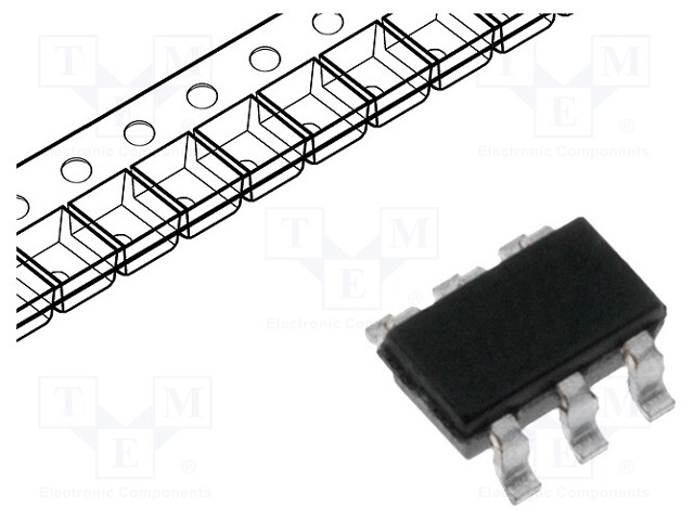 Diode: diode networks; 6V; 25A; unidirectional; 500W; TSOP6