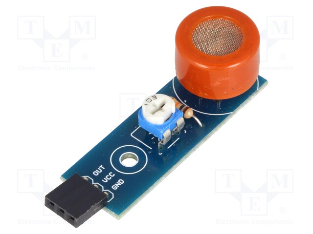 Sensor: atmospheric; gas; 5VDC; MQ-3; Application: ARDUINO; I/O: 3