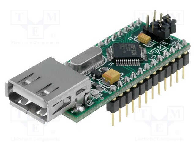 Module: USB; FIFO,UART; DIP24,USB A; 3,3VDC 200mA; DIP Vinculum