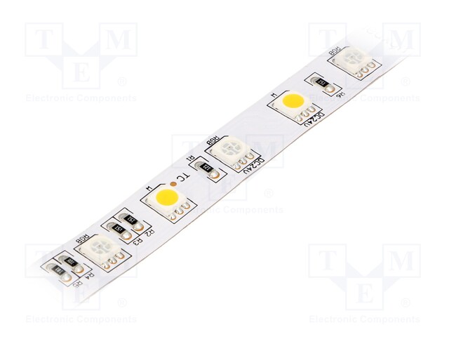 LED tape; RGBW; LED/m: 60; SMD; 5050; 24V; W: 12mm; D: 2mm; Rainbow