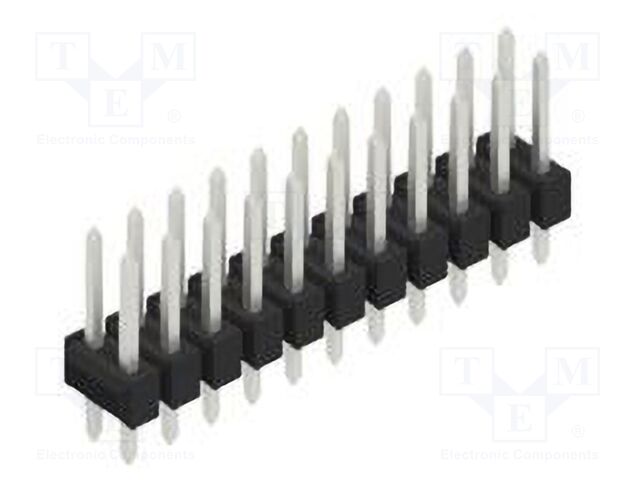 Connector: pin strips; pin header; male; PIN: 22; 2.54mm; THT; 2x11