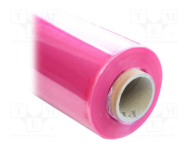 Stretch; ESD; L: 30m; W: 500mm; D: 25um; Features: antistatic; pink