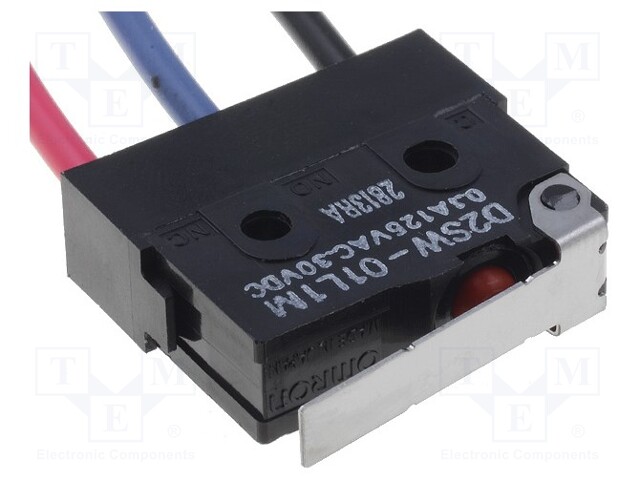 Microswitch SNAP ACTION; with lever; SPDT; 0.1A/125VAC; ON-(ON)