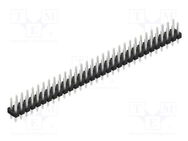Connector: pin strips; pin header; male; PIN: 62; 2.54mm; THT; 2x31