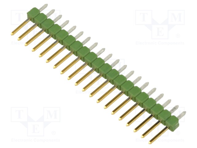 Pin header; pin strips; AMPMODU MOD II; male; PIN: 20; straight
