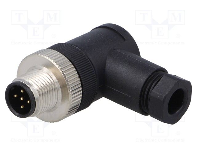Plug; M12; PIN: 5; male; B code-Profibus; for cable; screw terminal