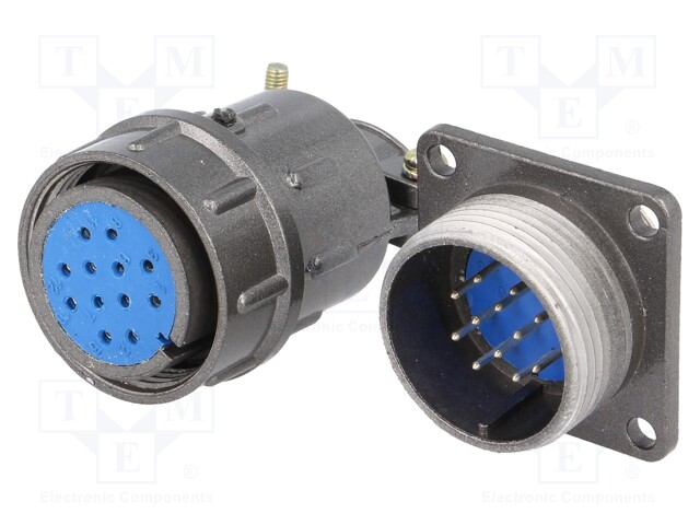 Socket,plug; Connector: circular; DS1110-07; male,female; PIN: 12