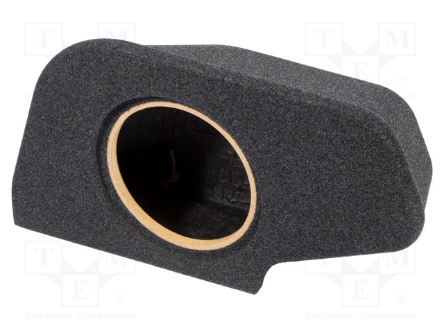 Car loudspeaker enclosure; MDF; black melange; textil; 8l; 200mm