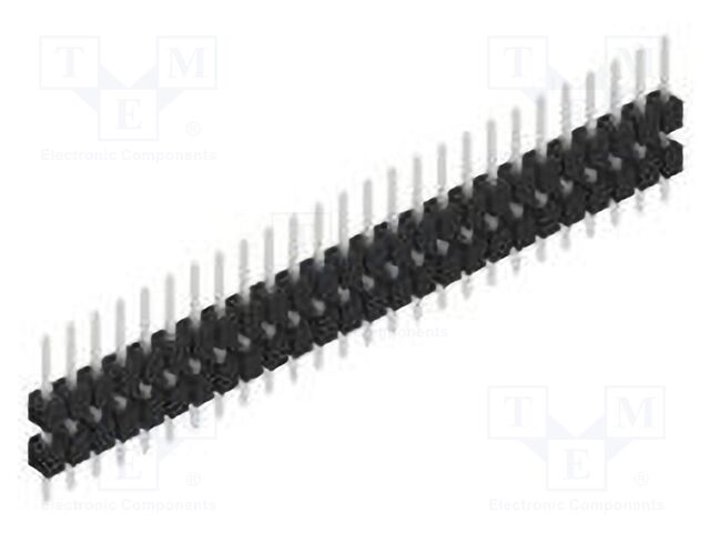 Connector: pin strips; pin header; male; PIN: 26; 2.54mm; THT; 1x26