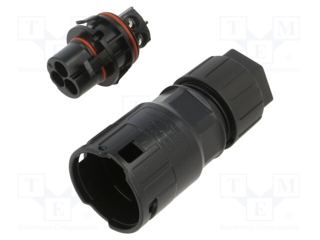Connector: AC supply; male; 10mm2; screw terminal; plug; for cable