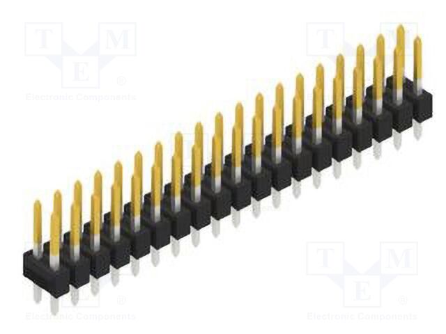 Connector: pin strips; pin header; male; PIN: 38; 2.54mm; THT; 2x19