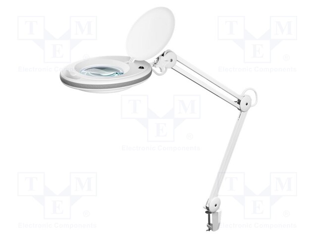 Desktop magnifier with backlight; 3dpt; Ø127mm; 8W; Plug: EU