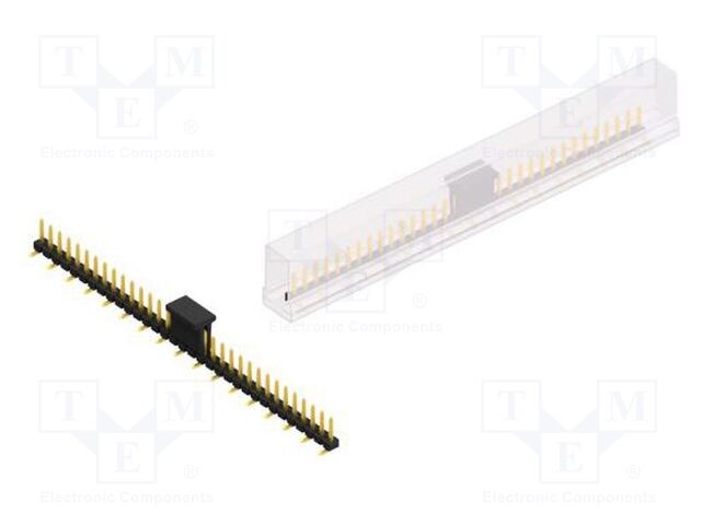 Connector: pin strips; pin header; male; PIN: 33; 2.54mm; SMT; 1x33
