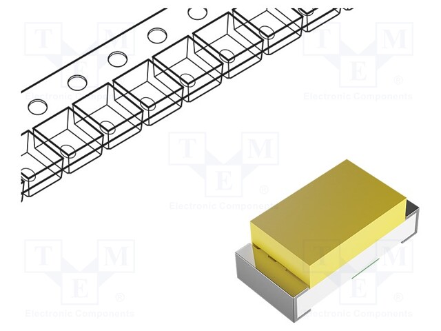 LED; SMD; 0603; white; 900mcd; 120°; 5mA; 2.8÷3.9V; Lens: transparent