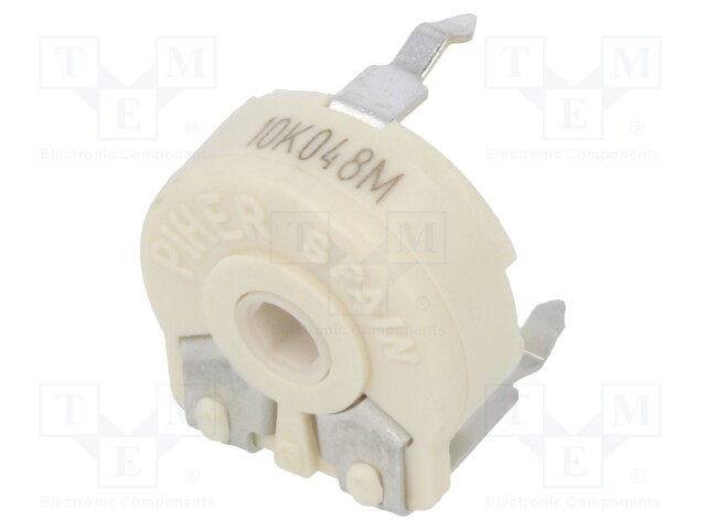 Potentiometer: mounting; single turn,horizontal; 10kΩ; 330mW