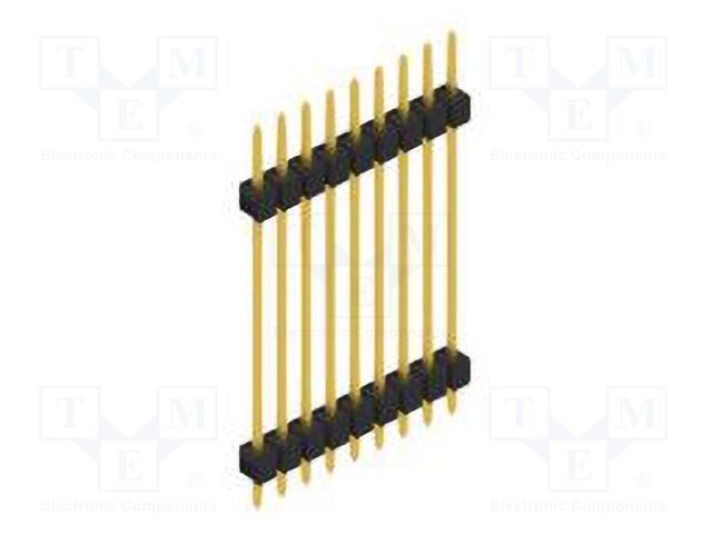 Connector: pin strips; pin header; male; PIN: 9; 2.54mm; THT; 1x9