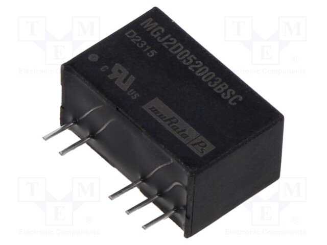 Converter: DC/DC; 2W; SIP; THT; MGJ2; OUT: 2