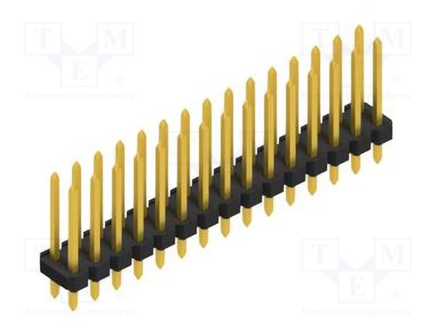 Connector: pin strips; pin header; male; PIN: 30; 2.54mm; THT; 2x15