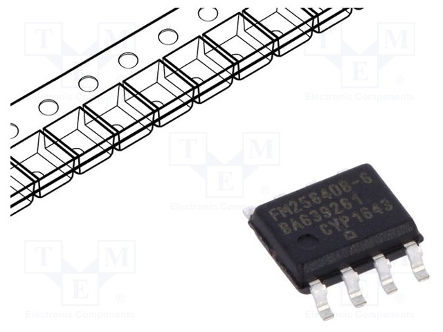 FRAM memory; FRAM; SPI; 8kx8bit; 4.5÷5.5VDC; 20MHz; SO8; serial