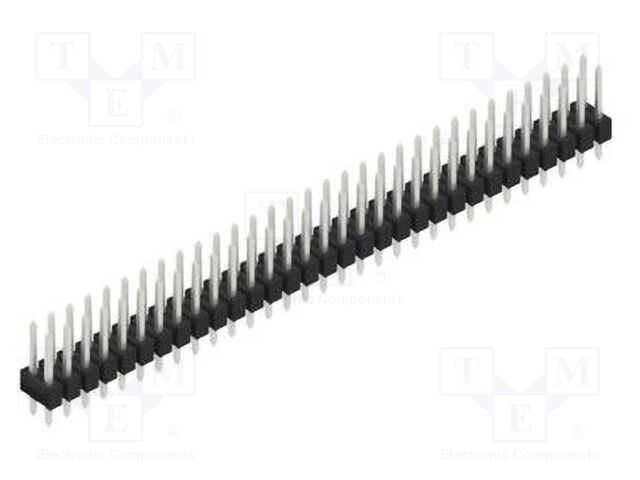 Connector: pin strips; pin header; male; PIN: 62; 2.54mm; THT; 2x31