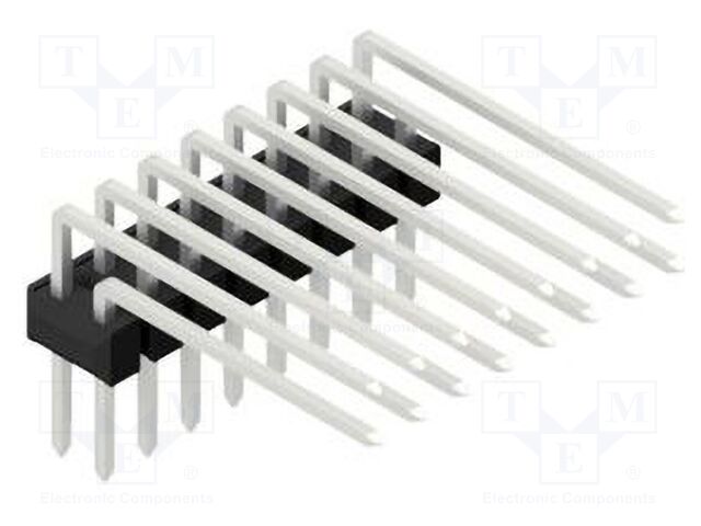Connector: pin strips; pin header; male; PIN: 16; 2.54mm; THT; 2x8