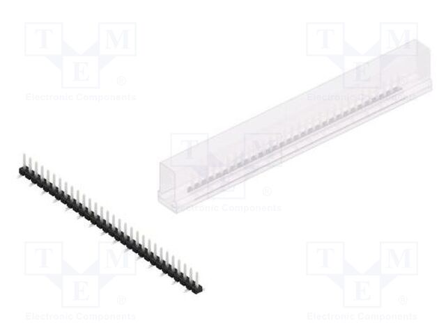 Connector: pin strips; pin header; male; PIN: 30; 2.54mm; SMT; 1x30