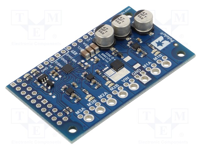 DC-motor driver; Motoron; I2C; Icont out per chan: 1.7A; Ch: 3