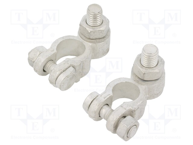 Battery clamps; marine; rechargeable battery 12V
