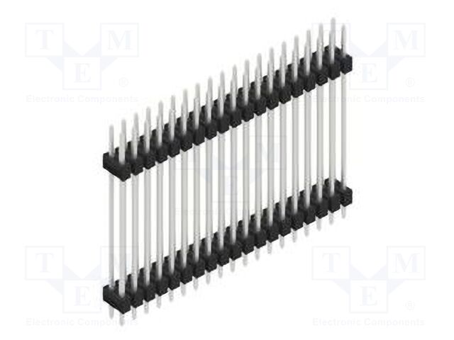 Connector: pin strips; pin header; male; PIN: 38; 2.54mm; THT; 2x19