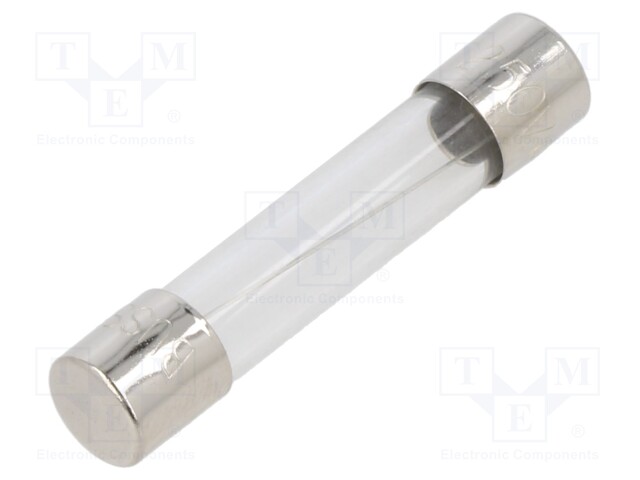 Fuse: fuse; quick blow; 7.5A; 250VAC; cylindrical,glass; 6.3x32mm
