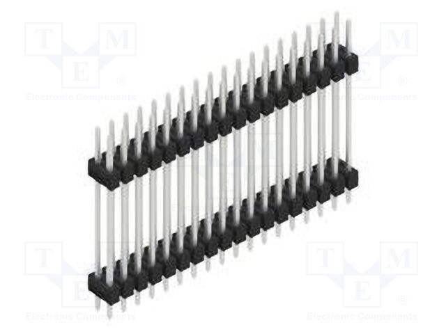 Connector: pin strips; pin header; male; PIN: 36; 2.54mm; THT; 2x18
