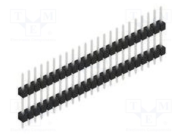 Connector: pin strips; pin header; male; PIN: 23; 2.54mm; THT; 1x23