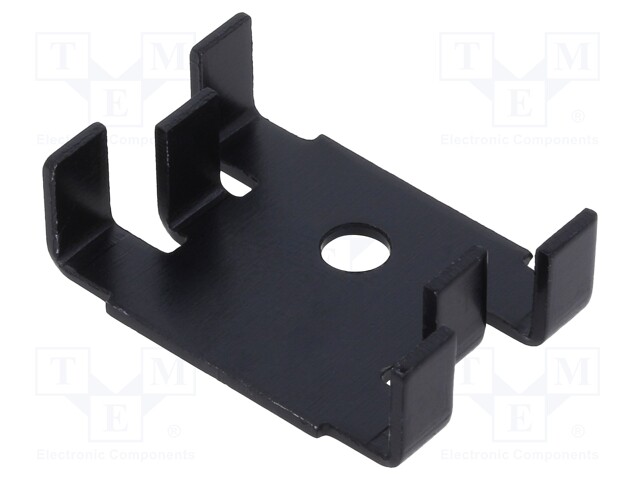 Heatsink: extruded; U; TO3,TO32,TO66,TO9; black; L: 18mm; W: 25.4mm
