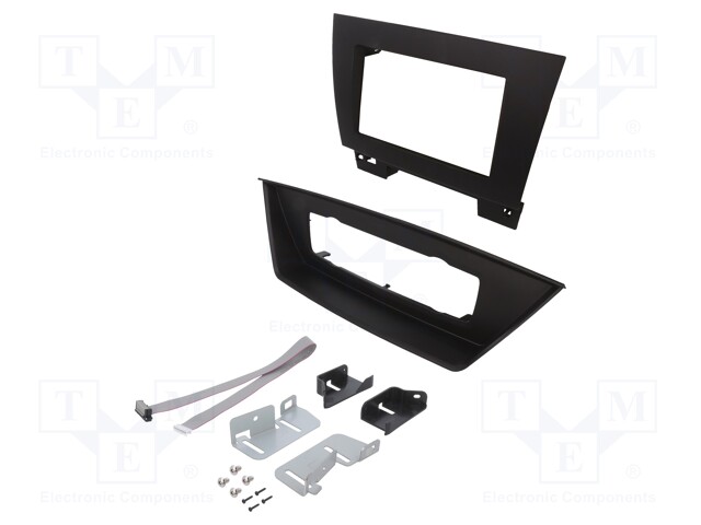 Radio mounting frame; BMW; 2 DIN; black