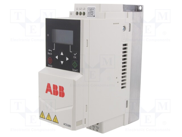 Vector inverter; Max motor power: 0.75kW; Out.voltage: 3x400VAC