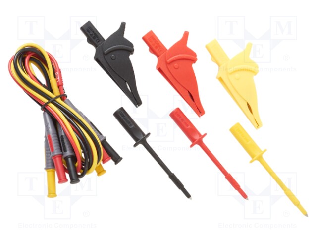 Test acces: kit; black,red,yellow