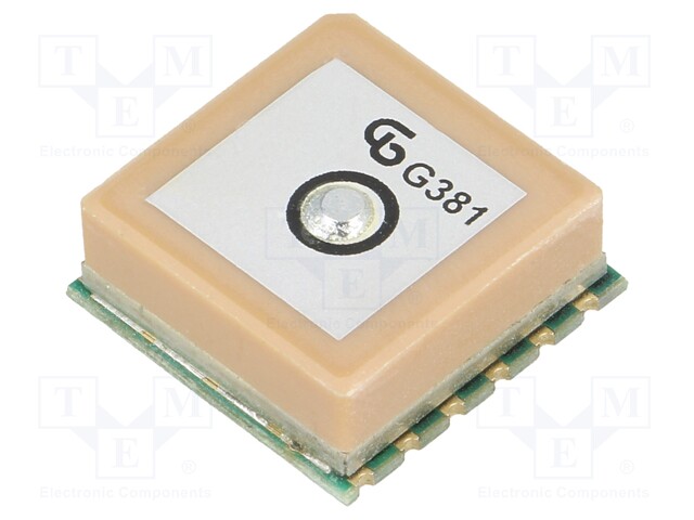 Module: GPS; ±2.5m; GPS; -163dBm; 2.8÷4.3VDC; 9.6kbps; 10Hz; UART