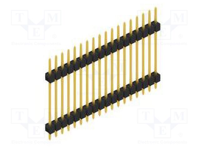 Connector: pin strips; pin header; male; PIN: 18; 2.54mm; THT; 1x18