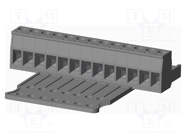 Connector: pluggable terminal block; plug; female; straight; grey