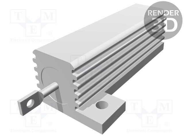 Resistor: wire-wound; with heatsink; screw; 5.6kΩ; 50W; ±5%