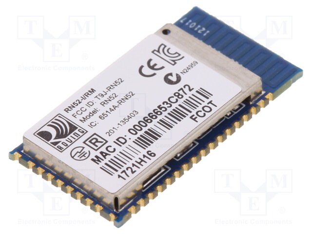 Module: Bluetooth; GPIO,I2S,S/PDIF,UART,USB; SMD; 3.0; Class: 2