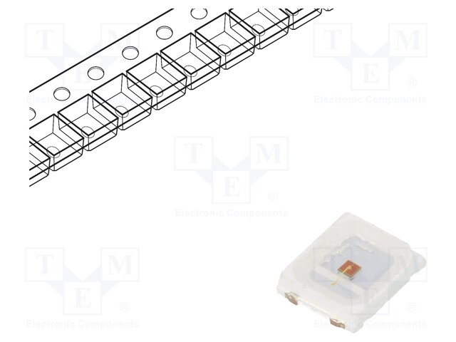 LED; 2835; 120°; flat; 2.8x3.5x0.65mm; Pmax: 300mW; P opt: 90÷112mW