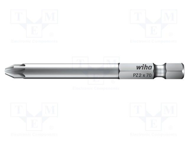 Screwdriver bit; Pozidriv®; PZ2; Overall len: 70mm; 2pcs.
