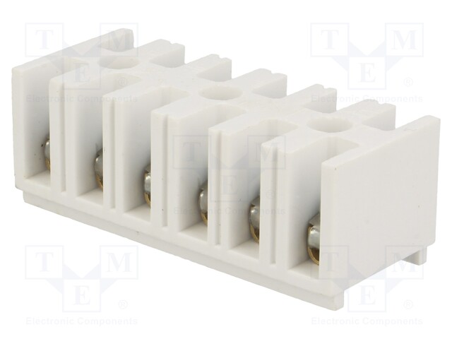 Terminal block; screw terminal; ways: 6; 4mm2; terminals: 12; 660V