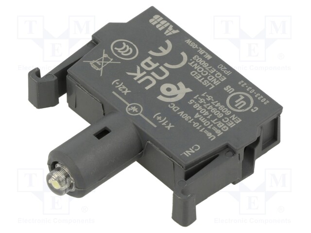 Illuminating unit; 22mm; M2S,MPD,MPEK,MPET,MPI,MPM,MTS; front