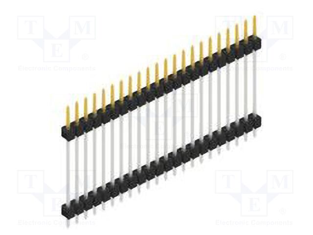 Connector: pin strips; pin header; male; PIN: 22; 2.54mm; THT; 1x22