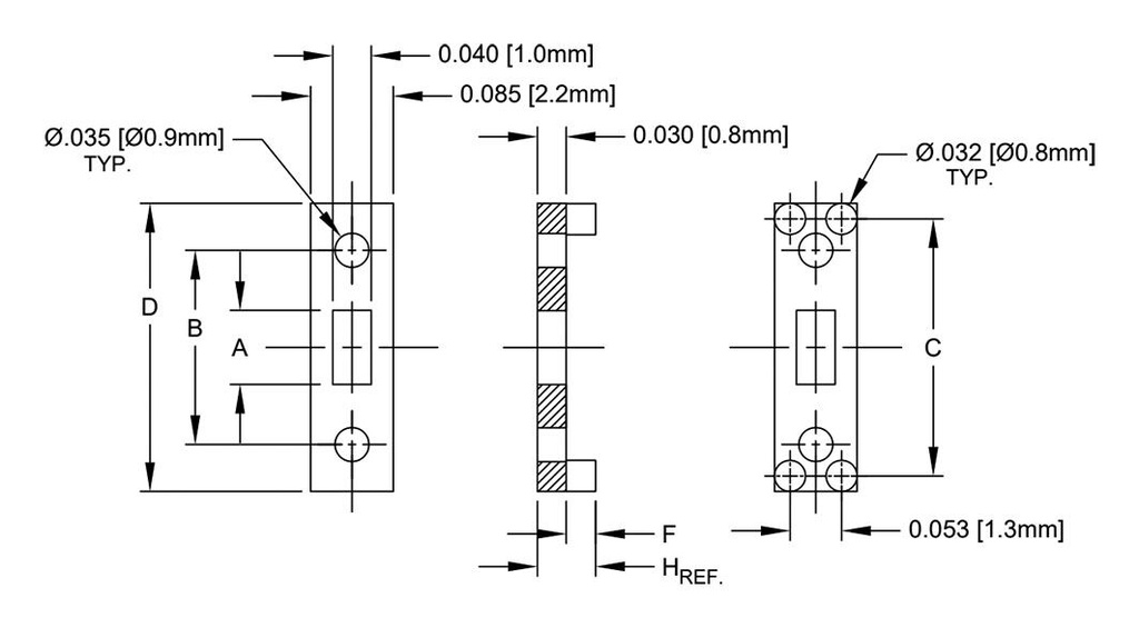 Insulating distance; polyamide 66; L: 1.5mm; natural; UL94V-2
