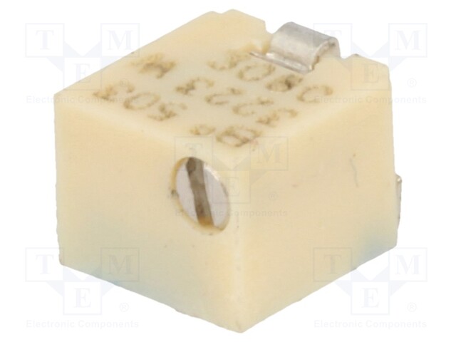 Trimpot, Multi Turn, Cermet, Top Adjust, 50 kohm, Surface Mount, 11 Turns