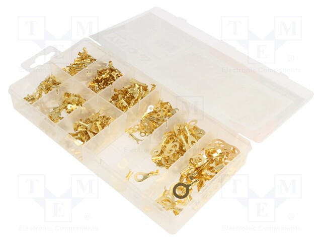 Kit: connectors; crimped; for cable; non-insulated; 450pcs.
